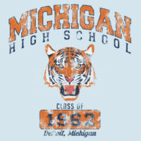 Michigan-High-School_Blue-8171962 - Heavy Blend  Adult Hooded Sweatshirt - BT 18500 Design