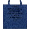 DENIM 3024 45X45 cm Square Bag Thumbnail